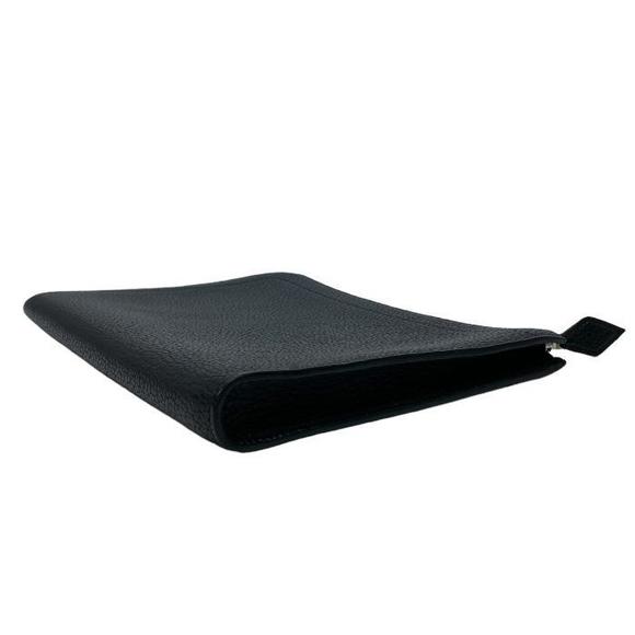 HERMES Zip Tablet Taurillon Clemence T Clutch Bag Leather Case Noir Black - Picture 4 of 12